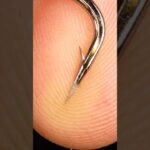 ASMR needle (fishing hook) under thumb skin CLOSE-UP ( macro – zoom in) #asmr #asmrsounds #closeup