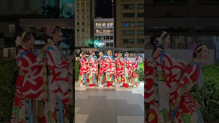 ワンスリーツーフォー🎵 #松山  #よさこい  #風舞人  #うらじゃ #温羅メイク