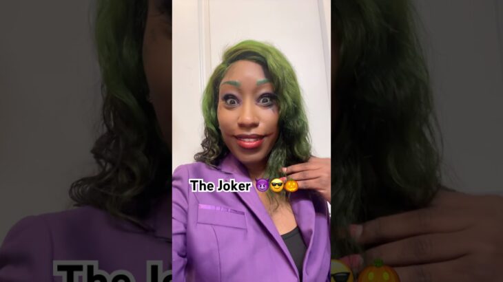 Joker Halloween Costume 😈😎🎃 #shorts  #halloween #thejoker #haha #costume #badguy #happyhalloween