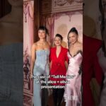 Sonia Mena, Alicia Crowder and Natalee Linez attend the alice + olivia presentation.