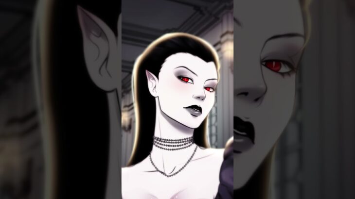 Alice is lovestruck with her vampire boss, Mary! Check them out on Crushonai #crushonai #cai #wlw