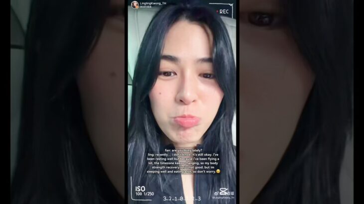 Aww🥺Ling is very busy. I hope she gets some good rest and eats a lot of delicious food😭#lingorm