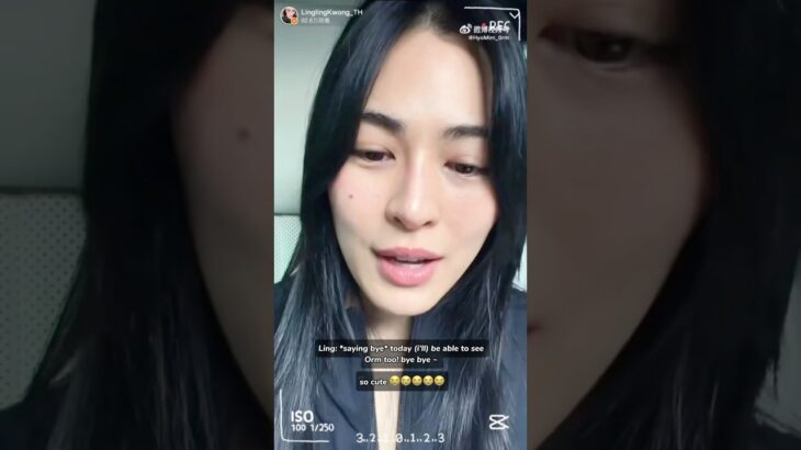 Ling not forgetting to mention that she will meet Orm at her solo event today🫠🤭😖#lingorm
