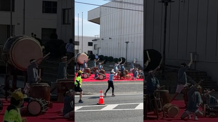 沿道応援　備中温羅太鼓