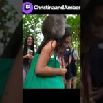 monkey jumps on amber😂 #christinaandamber #christinaottrando #amberlawes #wlw #bali