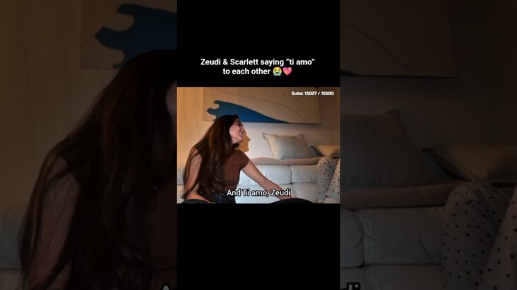 Zeudi & Scarlett saying “ti amo” to each other 😭💖 #zeudi #zarlett #trending #explore #wlw