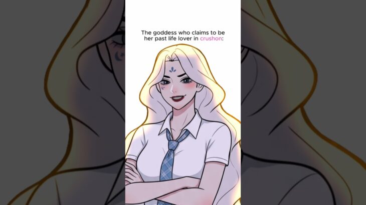 A new AU? || Moon Goddess Kaguya (wlw) & Human Kanae (wlw) in crushon! #crushon #yuri #manhwa #wlw